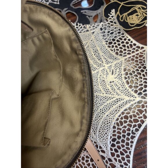 Coach Peyton Signature Cora Domed Satchel Handbag Tote Brown Tan F26184 - Picture 13 of 15